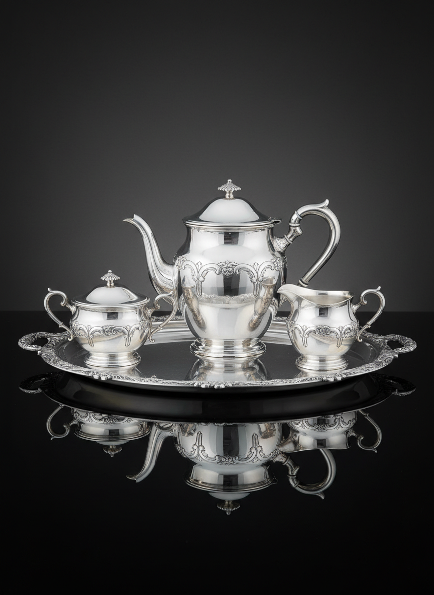 Vintage Sterling Silver Tea Set